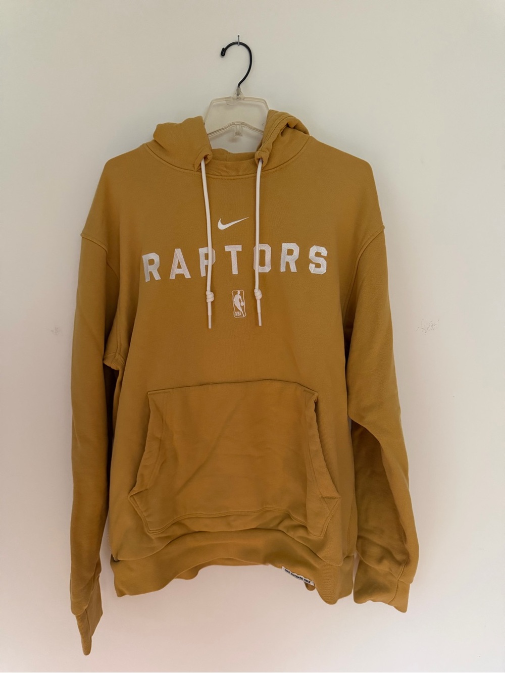 Nike Raptors Crewneck Hoodie in Mustard Yellow